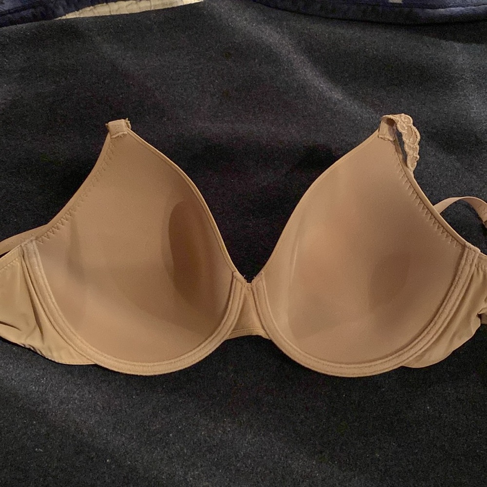 Natori Pure Luxe Custom Coverage Contour Underwire Bra NWOT size 38DD beige - Picture 8 of 8